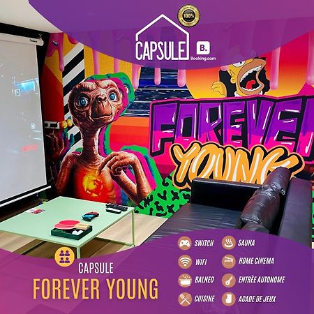 Capsule Forever Young - Jacuzzi - Sauna - Billard - Arcade De Jeux - Netflix & Home Cinema - Ping Pong Hastiere-par-dela Екстер'єр фото