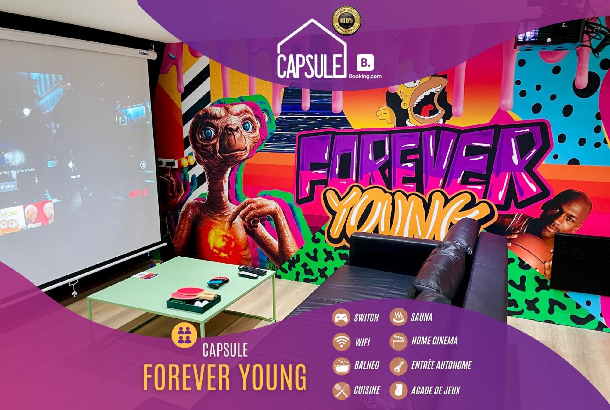 Capsule Forever Young - Jacuzzi - Sauna - Billard - Arcade De Jeux - Netflix & Home Cinema - Ping Pong Hastiere-par-dela Екстер'єр фото